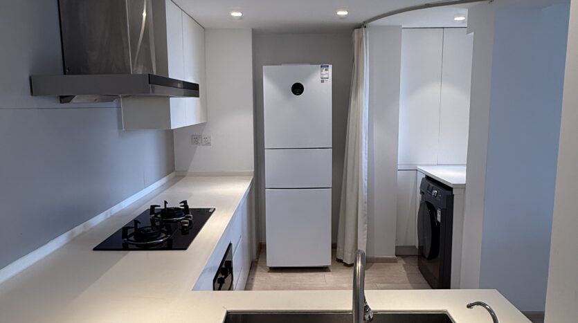 Kitchen with branded appliances and washer-dryer, Former French Concession