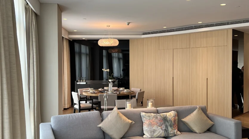 Living room, luxury serviced apartment Huaihai Road Xintiandi big