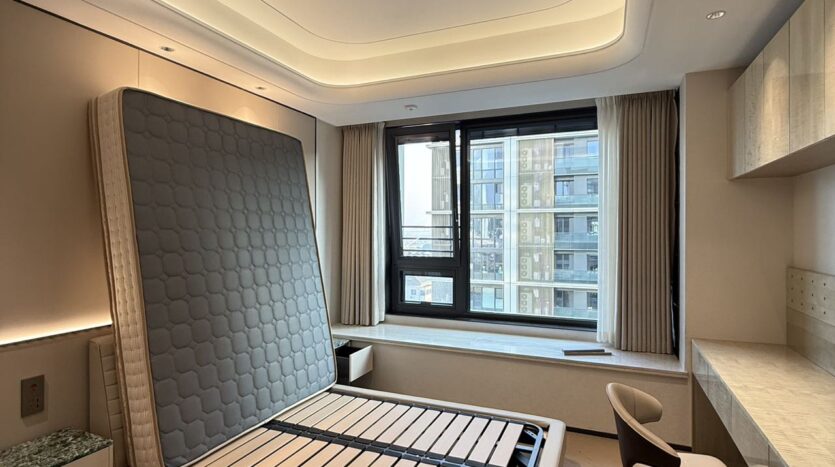 Second bedroom, Poly Riverside Tianjun apartment Xuhui