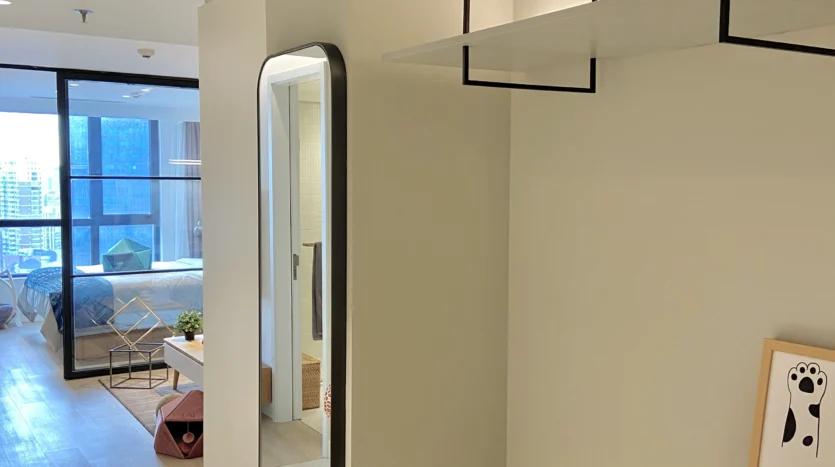 Living room, serviced apartment Zhongshan Park Changning1