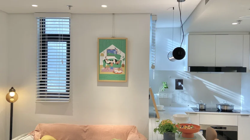 Living room, serviced apartment Zhongshan Park Changning4