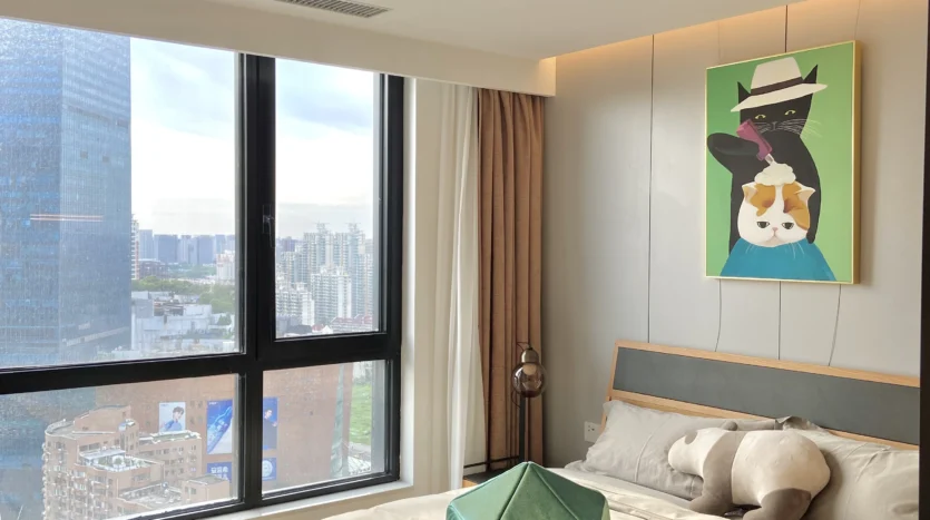 Bedroom, LIV'N 833 serviced apartment Changning