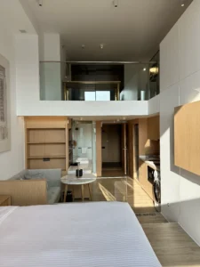 Study/tea room, upper floor, Somerset Hongkou duplex 1