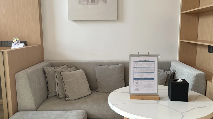 Living room, Somerset Hongkou serviced apartment duplex 3