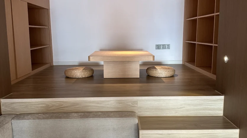 Study/tea room, upper floor, Somerset Hongkou duplex