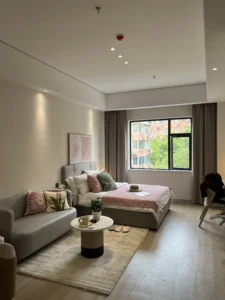 Living room, apartment in the Wukang Building Xuhui 1